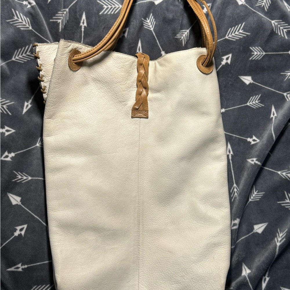 Rare Dimoni Soft Leather Drawstring Shoulder Bag … - image 4